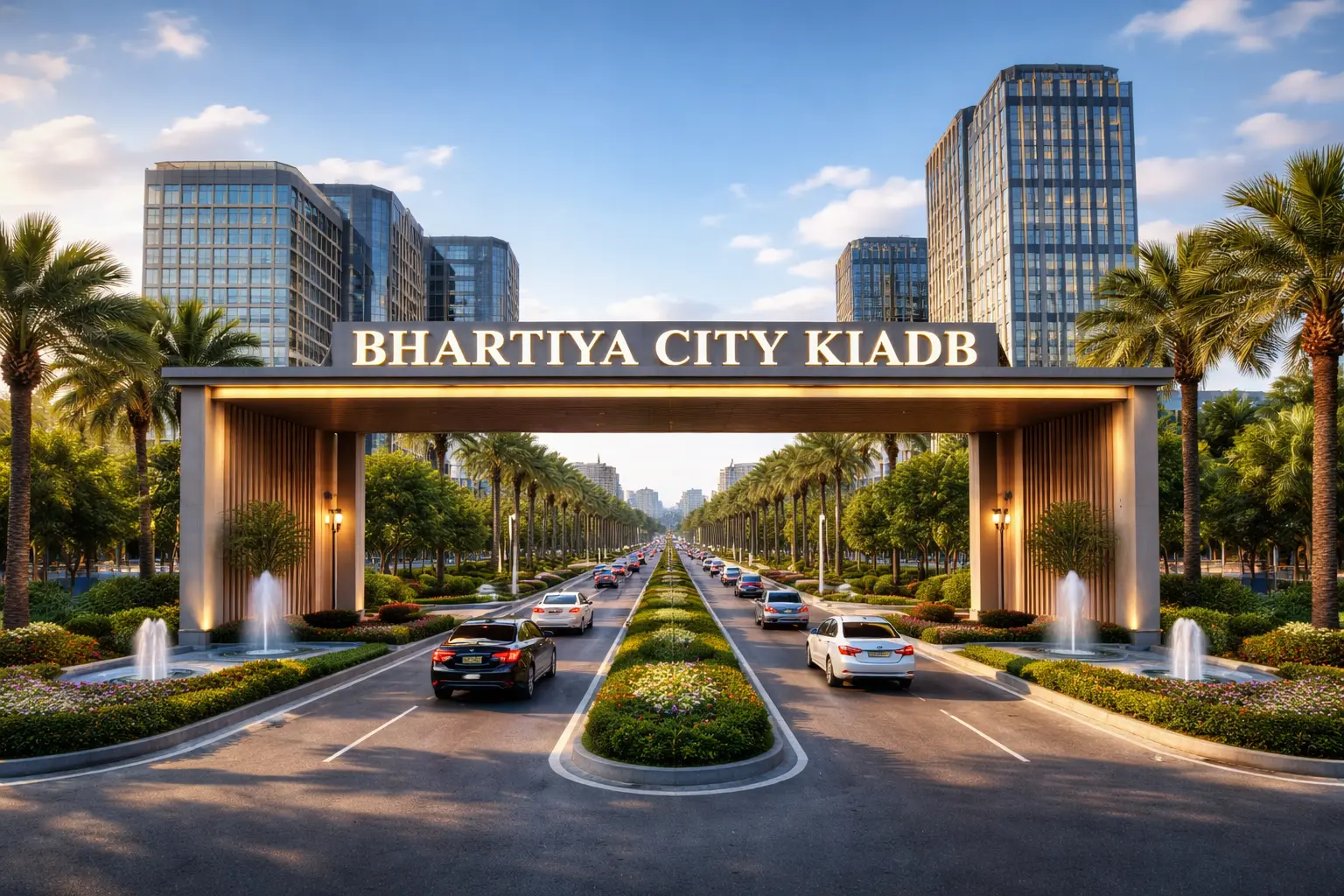 Bhartiya City KIADB New Launch Elevation View