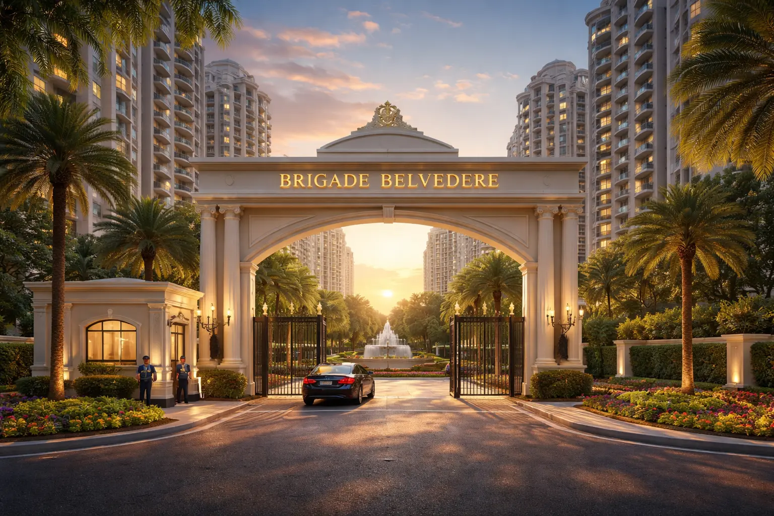 Brigade Belvedere Budigere Cross Bangalore 43-floor high-rise elevation exterior view - HouseAdda