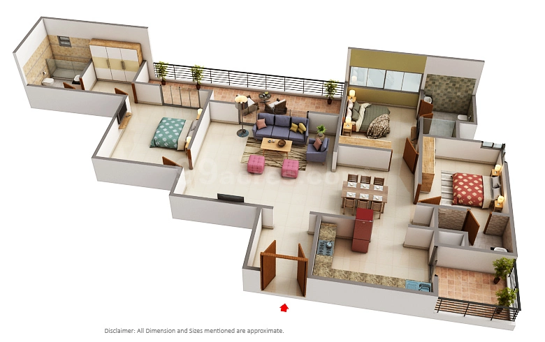 Divyasree Shettigere 3 BHK Premium floor plan 1610 sqft Bangalore 2026