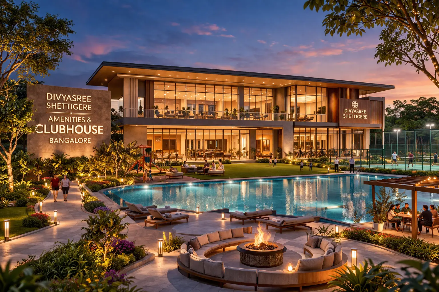 Divyasree Shettigere amenities clubhouse swimming pool gym Bangalore 2026