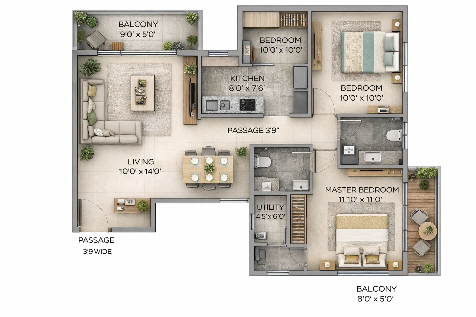 Godrej Bannerghatta Road 2 BHK floor plan Bangalore 2026 HouseAdda