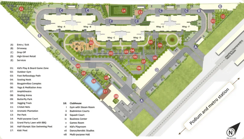 Mahindra Sadahalli master plan 9 acres site layout Sadahalli North Bangalore 2026