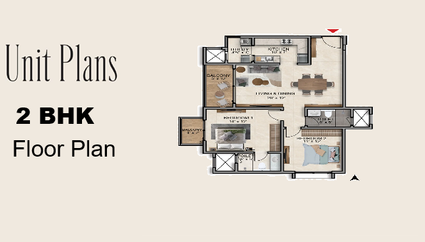 Prestige Hoskote 2 BHK floor plan Hoskote Bangalore 2026 HouseAdda