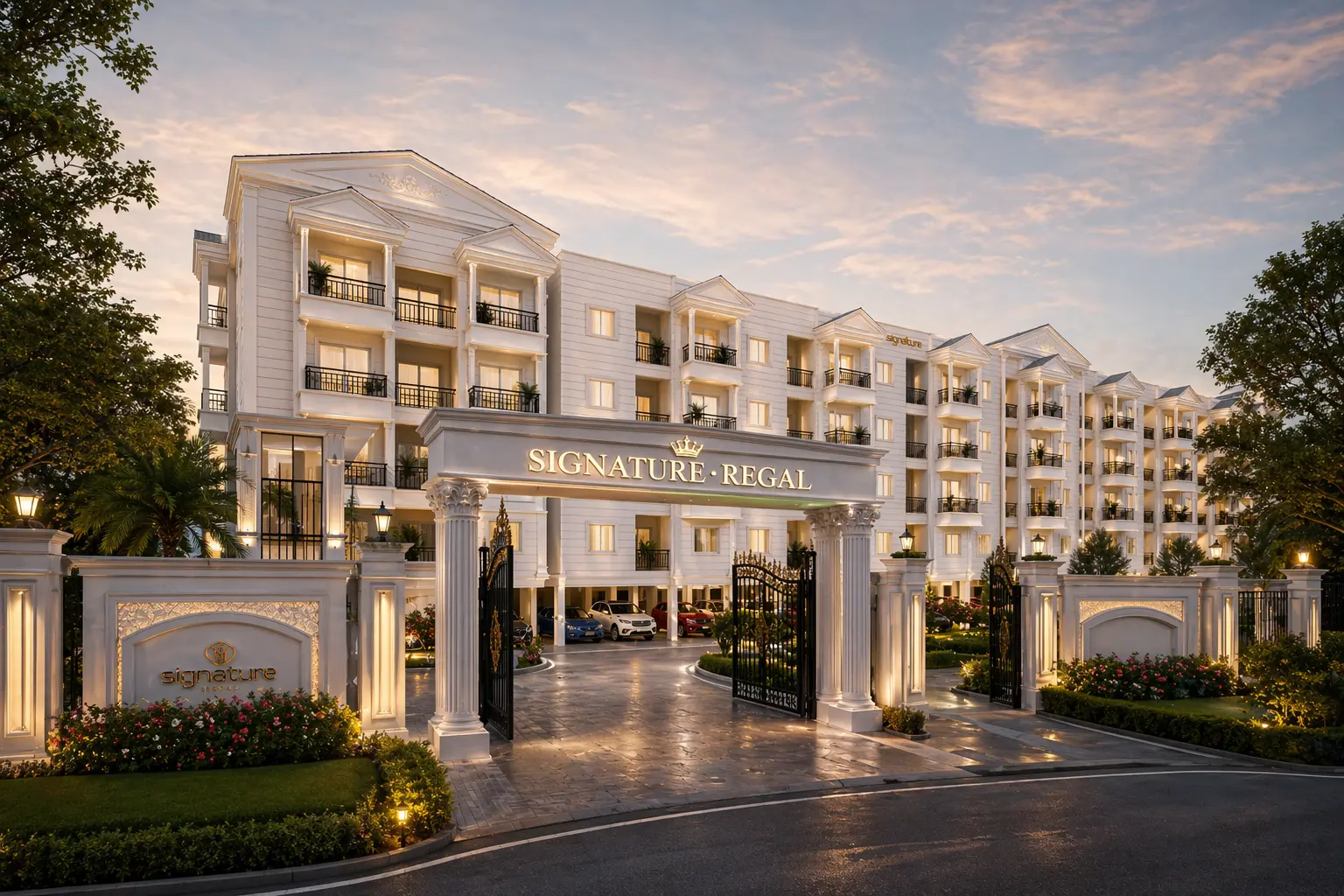 Signature Regal Chandapura Bangalore elevation exterior premium apartments 2026 - HouseAdda