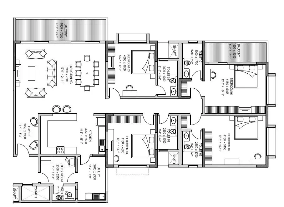 Sobha Yelahanka 4 BHK floor plan Bangalore 2026 HouseAdda