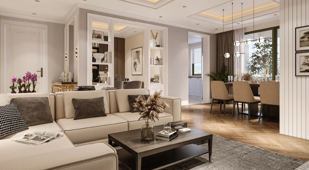 Sobha Yelahanka luxury living room interior Bangalore 2026