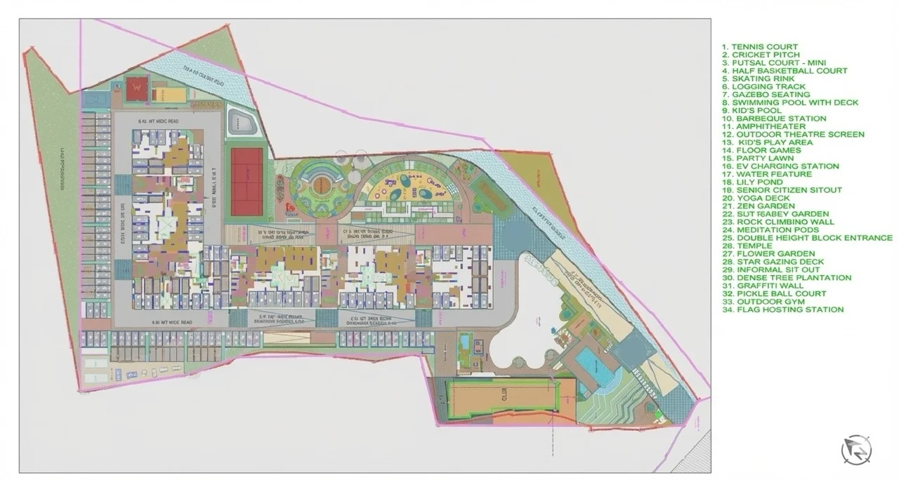 Arvind Codename Sarjapur Road Bangalore master plan — 5.5 acres township layout Sarjapur Main Road 2026