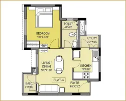 Ashwin Sheth Codename Blue 3 BHK floor plan 1,351 sqft Arekere Bannerghatta Road Bangalore 2026