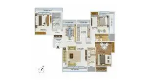 Ashwin Sheth Codename Blue 4 BHK floor plan 2,271 sqft Arekere Bannerghatta Road Bangalore 2026