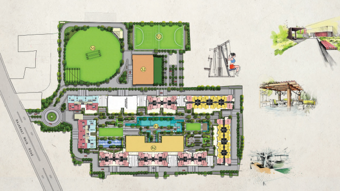 Bhartiya City JP Nagar master plan — 7 acres site layout JP Nagar South Bangalore 2026
