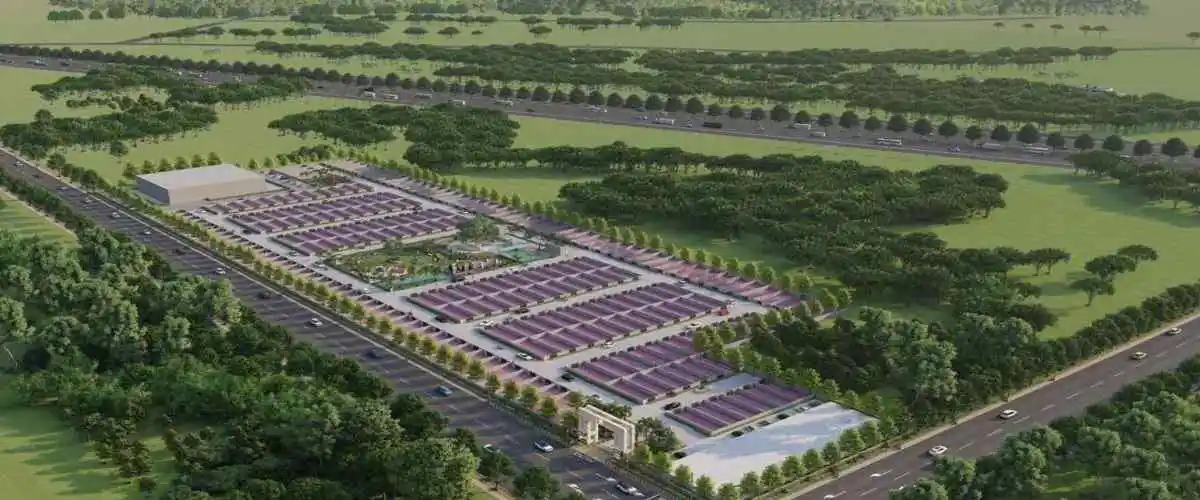 CKPC Devanahalli Plots detailed layout plan — villa plot dimensions and internal roads