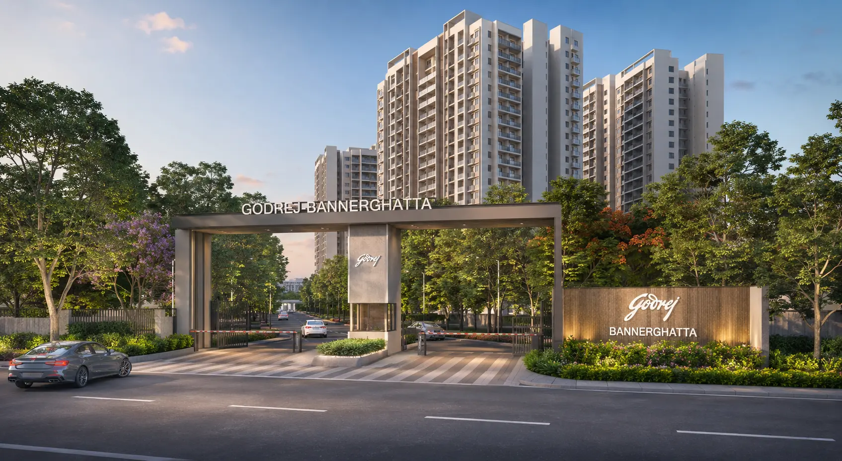 Godrej Bannerghatta Road Bangalore 33-acre luxury development elevation exterior view - HouseAdda