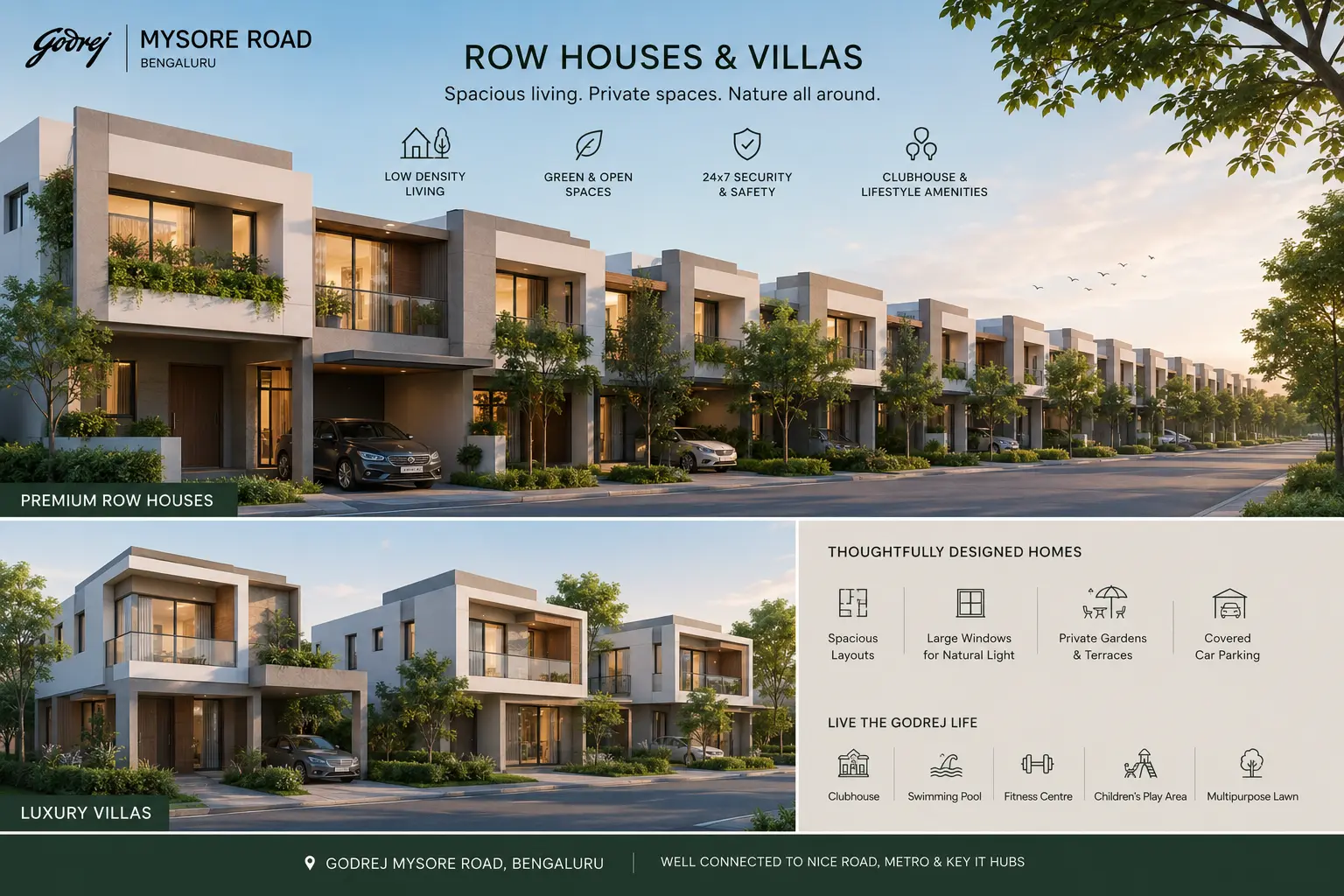 Godrej Mysore Road Bangalore expected rowhouses and villas — premium township living 2026