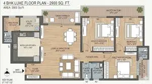 Godrej Vanantara 4.5 BHK floor plan 2700 sqft Bannerghatta Road Bangalore 2026
