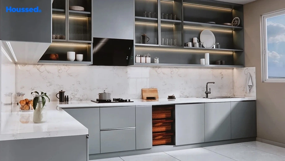 Purva Codename Hennur modular kitchen interior Hennur Road Bangalore 2026