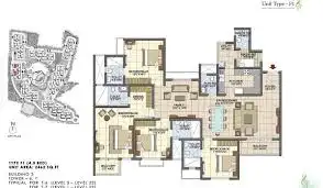 Sattva City 4 BHK floor plan 2,975 sqft Devanahalli Airport Road Bangalore 2026