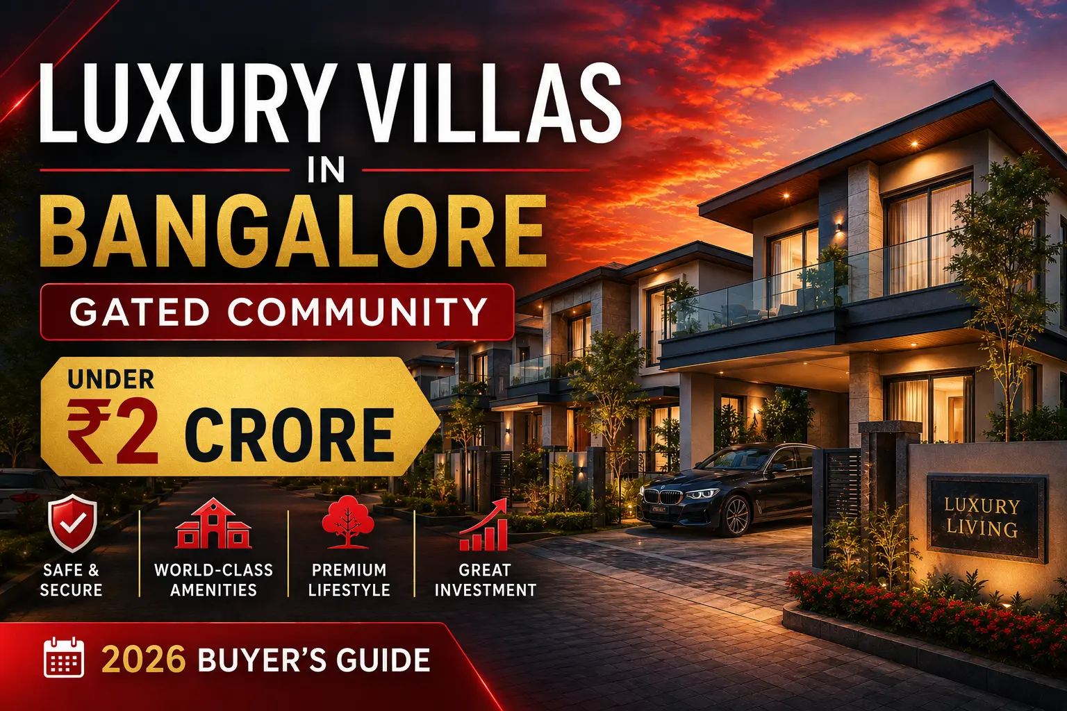 Luxury Villas in Bangalore Gated Community Under 2 Crore | 2026 Buyer's Guide