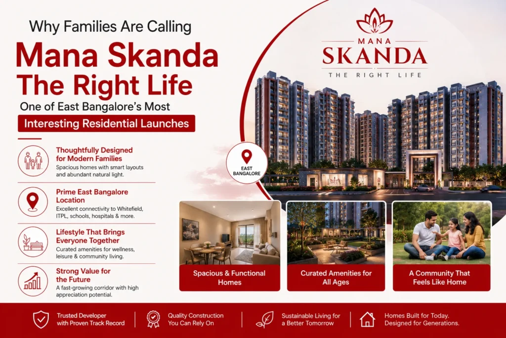 Why Families Are Calling Mana Skanda The Right Life One of East Bangalore's Most Interesting Residential Launches