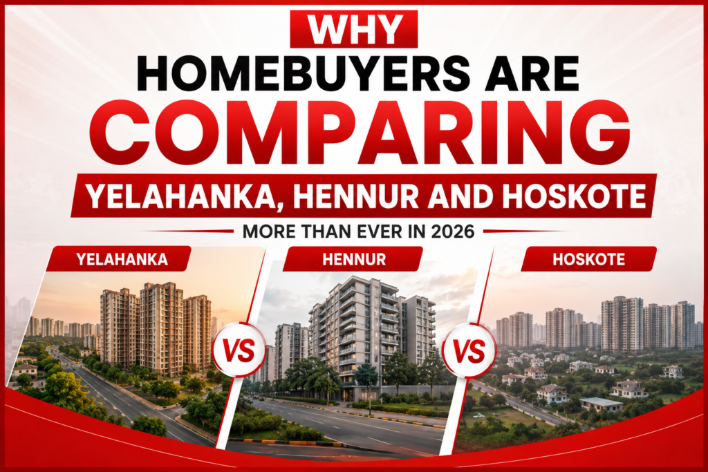 Why Homebuyers Are Comparing Yelahanka, Hennur and Hoskote More Than Ever in 2026