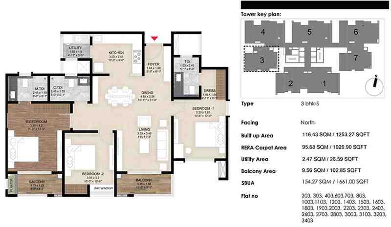 Mana Skanda 4 BHK floor plan