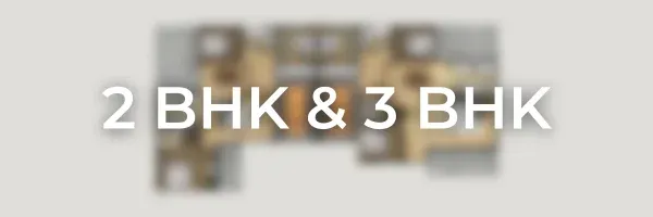 Nikoo Homes 7 2 BHK and 3 BHK indicative floor plan, Bhartiya Garden Estate