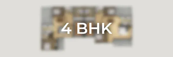 Nikoo Homes 7 4 BHK indicative floor plan, Bhartiya Garden Estate