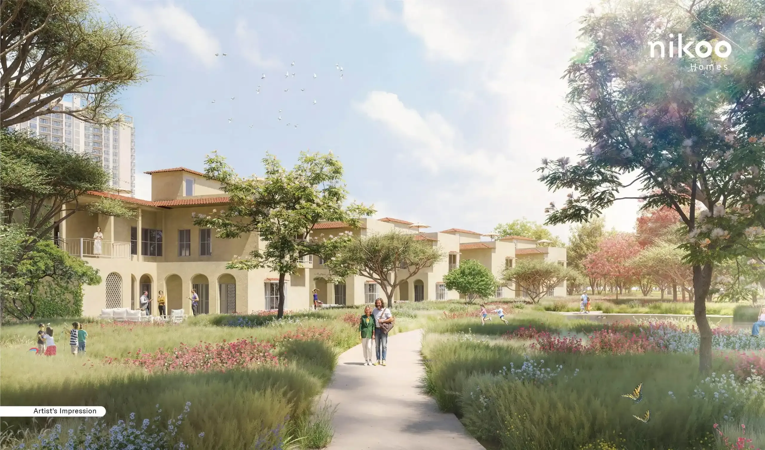 Bhartiya Garden Estate Nikoo Homes 7 clubhouse and landscaped township