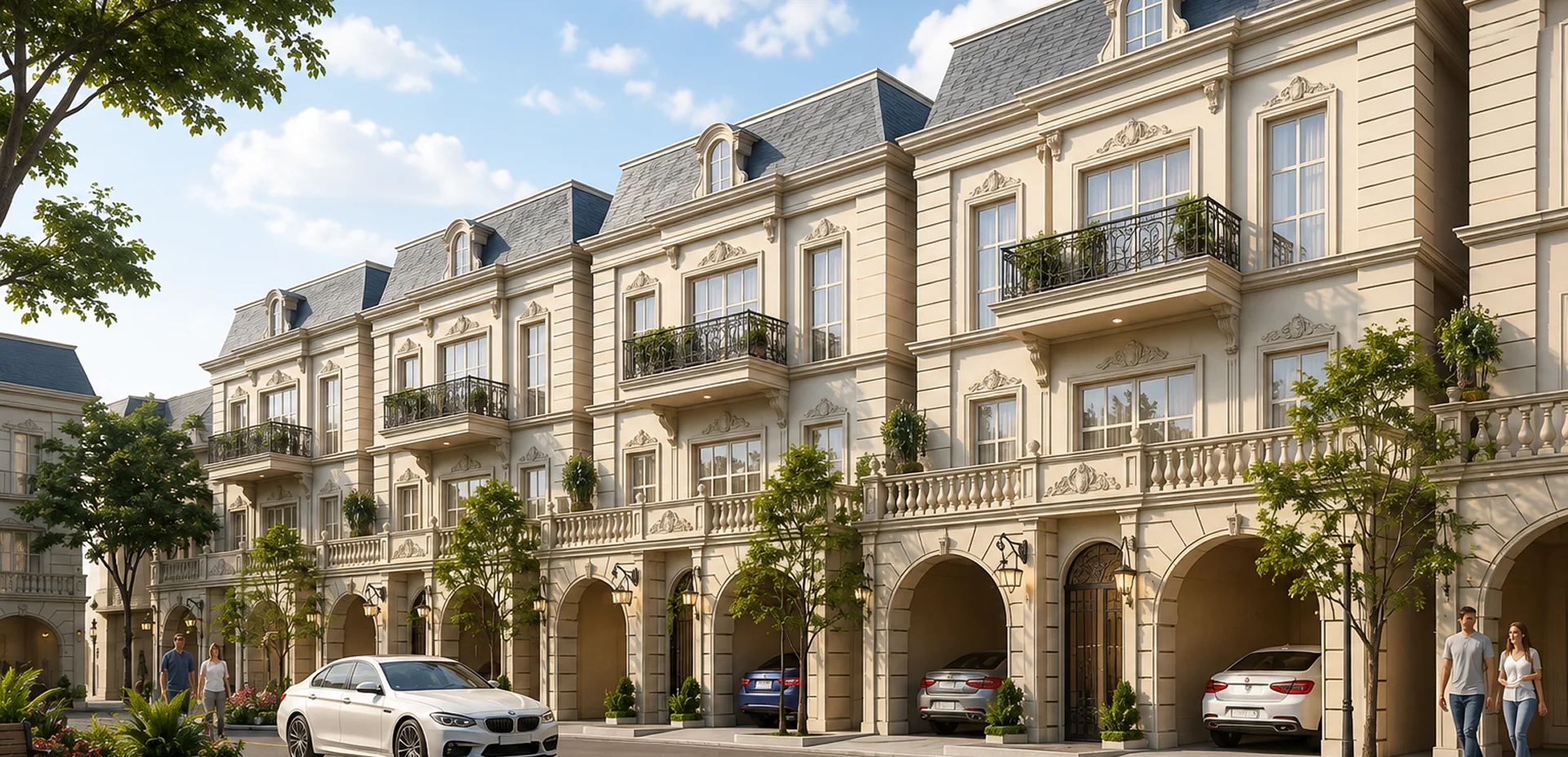 Godrej Row House Villa French heritage architecture