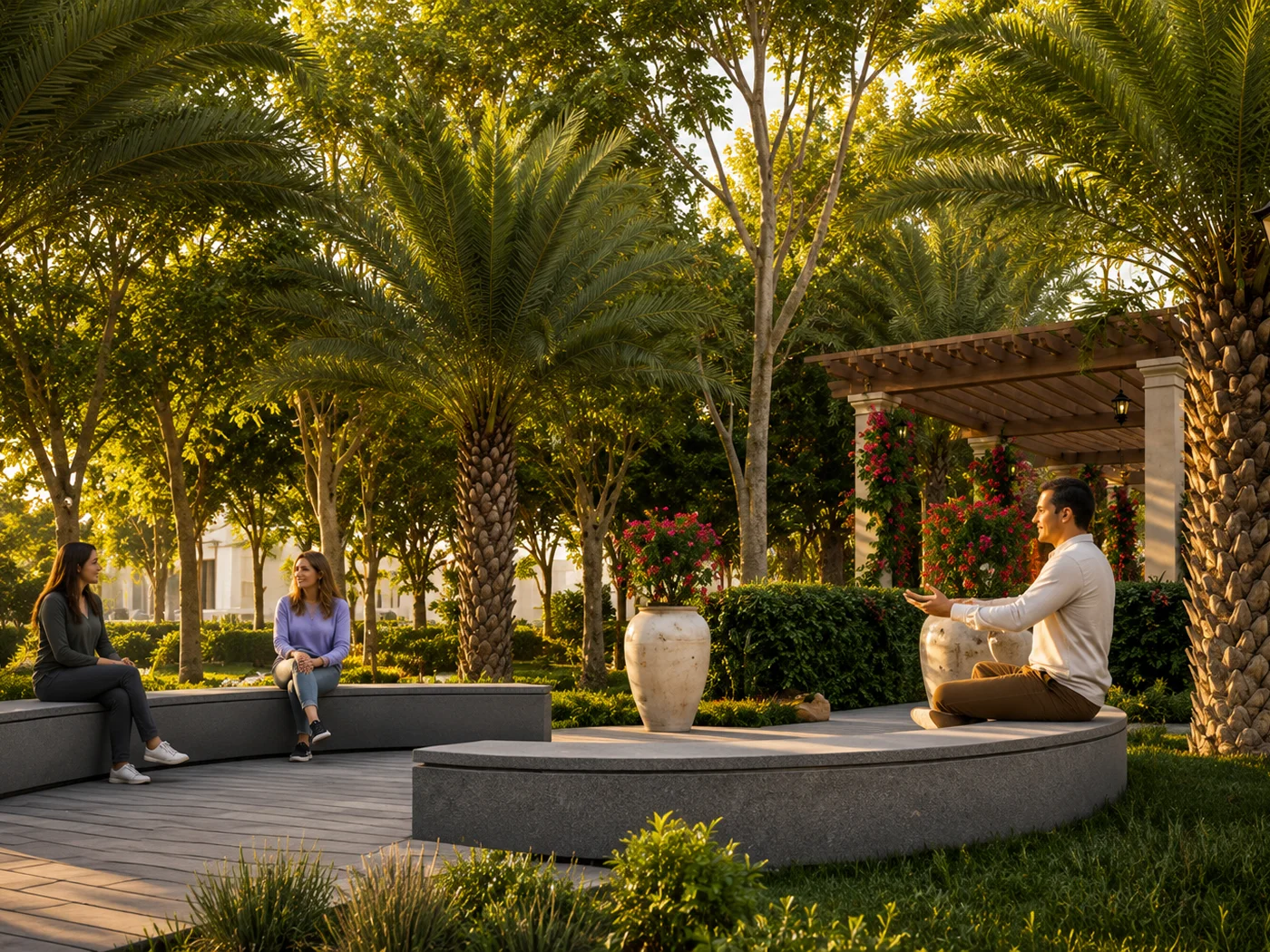 Godrej Row House Villa landscaped gardens