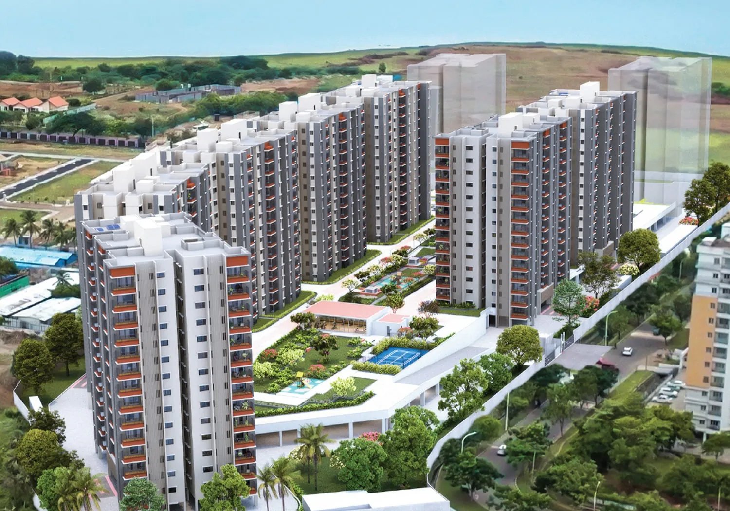 Mahindra Blossom Whitefield lobby render