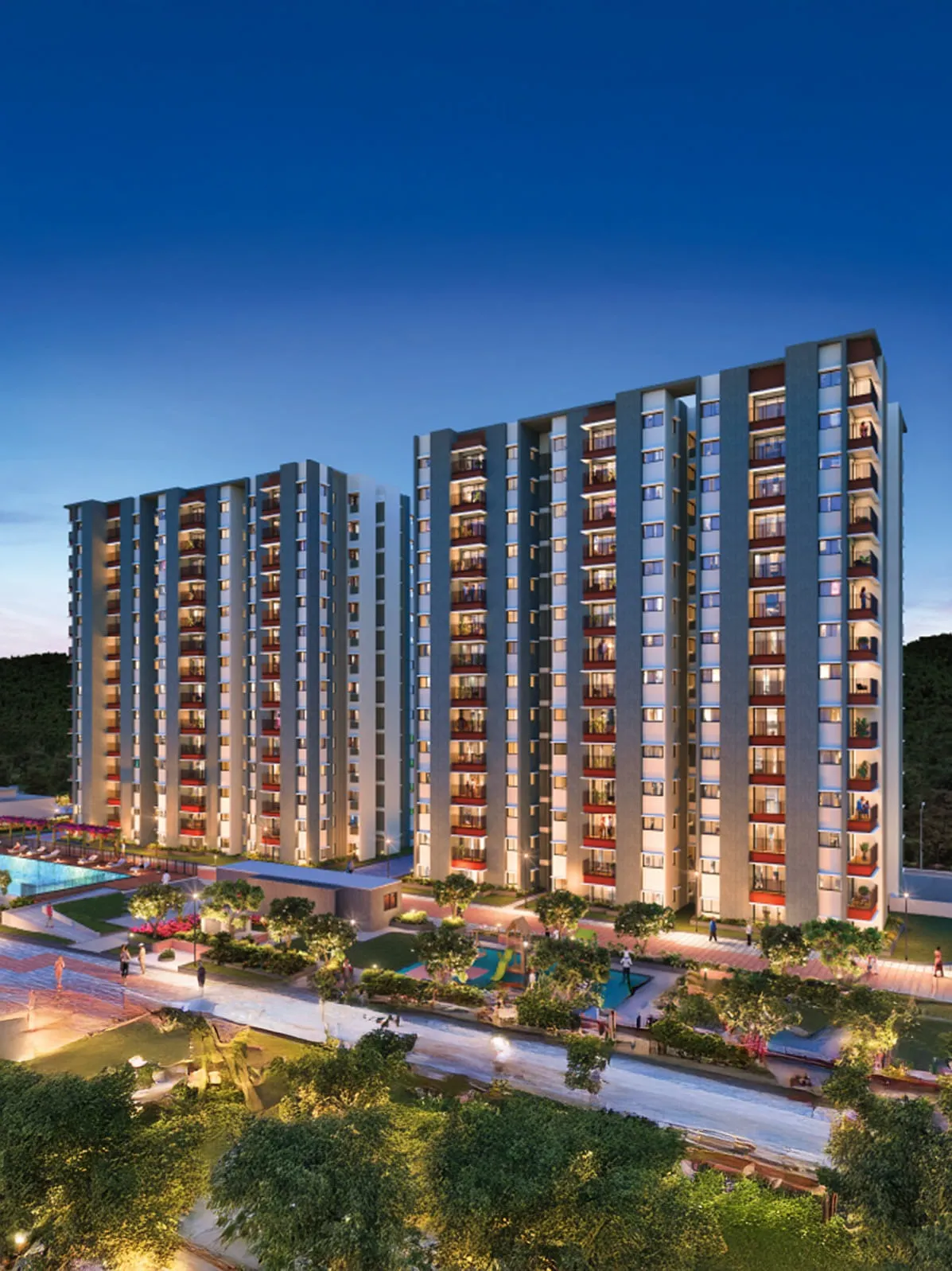 Mahindra Blossom Whitefield 8-acre gated community aerial overview