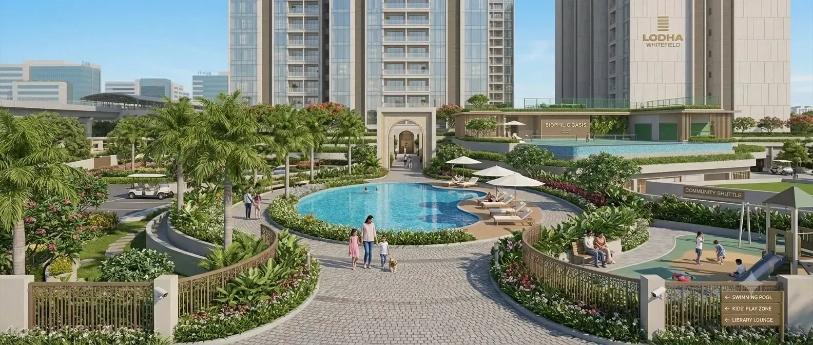 Lodha Whitefield floor plan master layout, Hope Farm Junction, Whitefield, Bangalore 2026