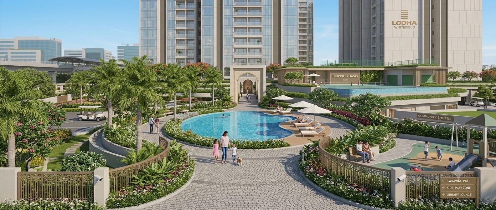 Lodha Whitefield 4 and 5 BHK floor plan indicative layout, Whitefield, Bangalore 2026
