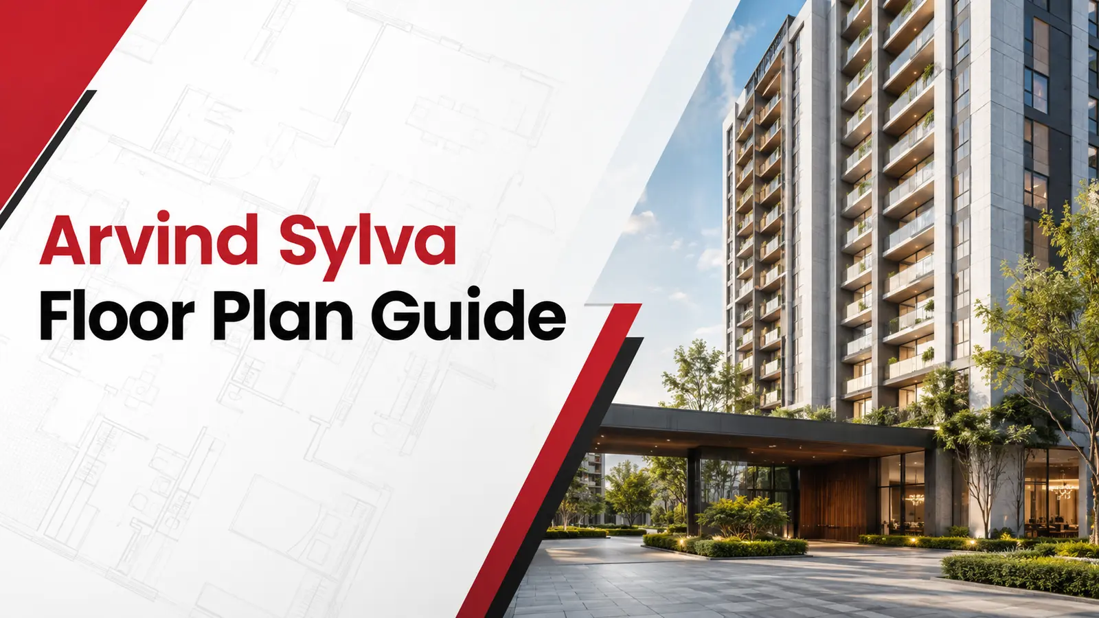 Arvind Sylva floor plan guide for 3 and 4 BHK apartments