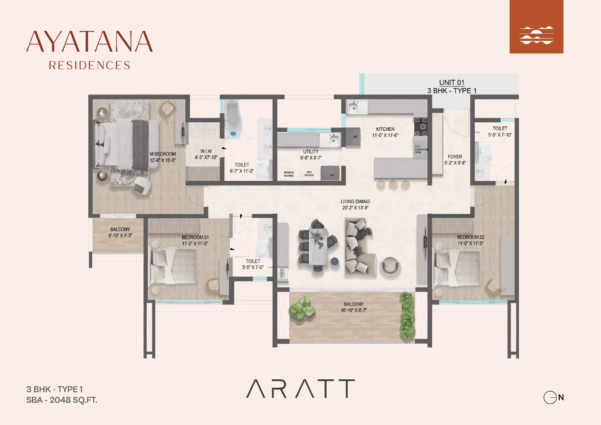 Aratt Ayatana Residences published floor plan