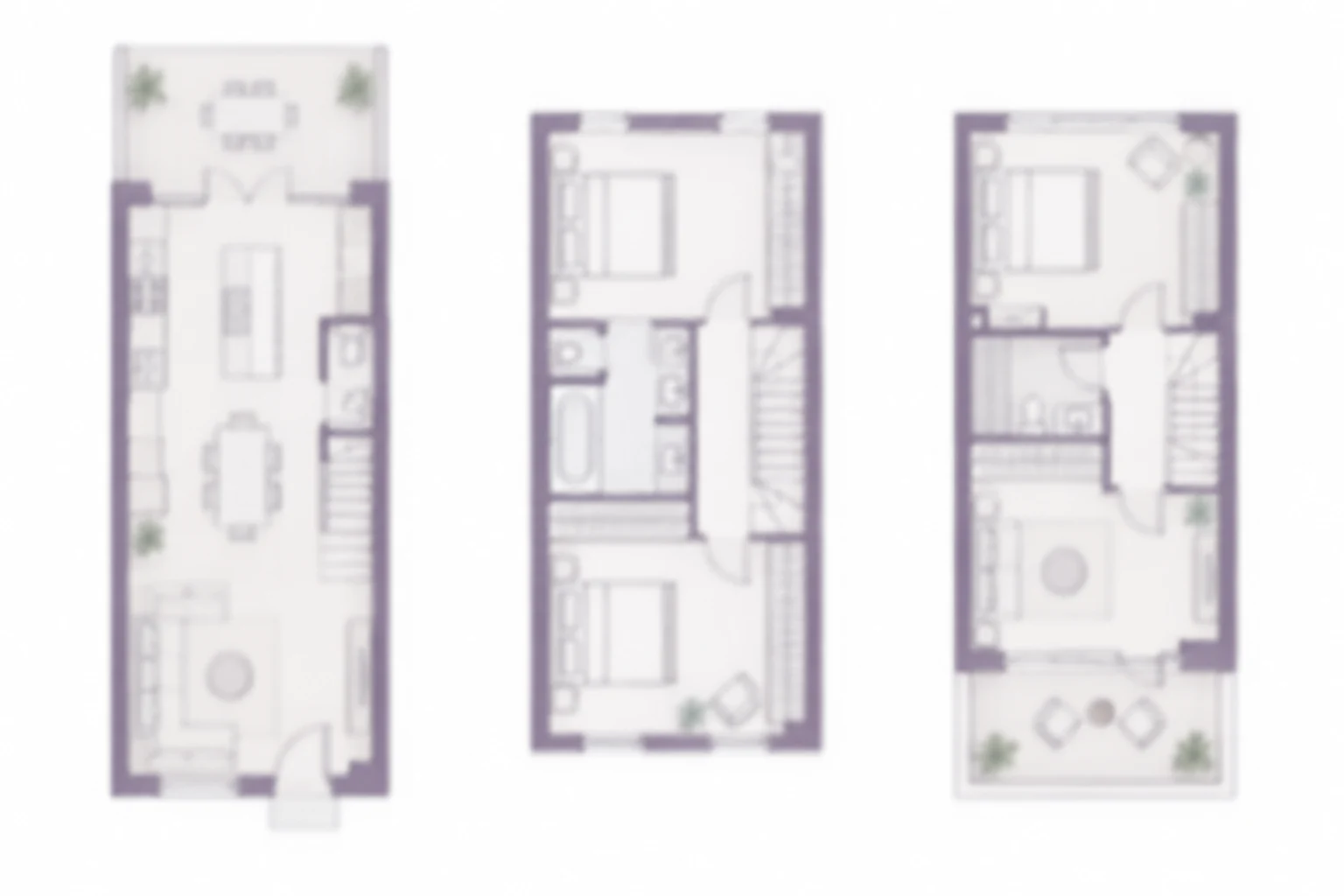Blurred sample floor plan, not an approved Godrej Florenne drawing