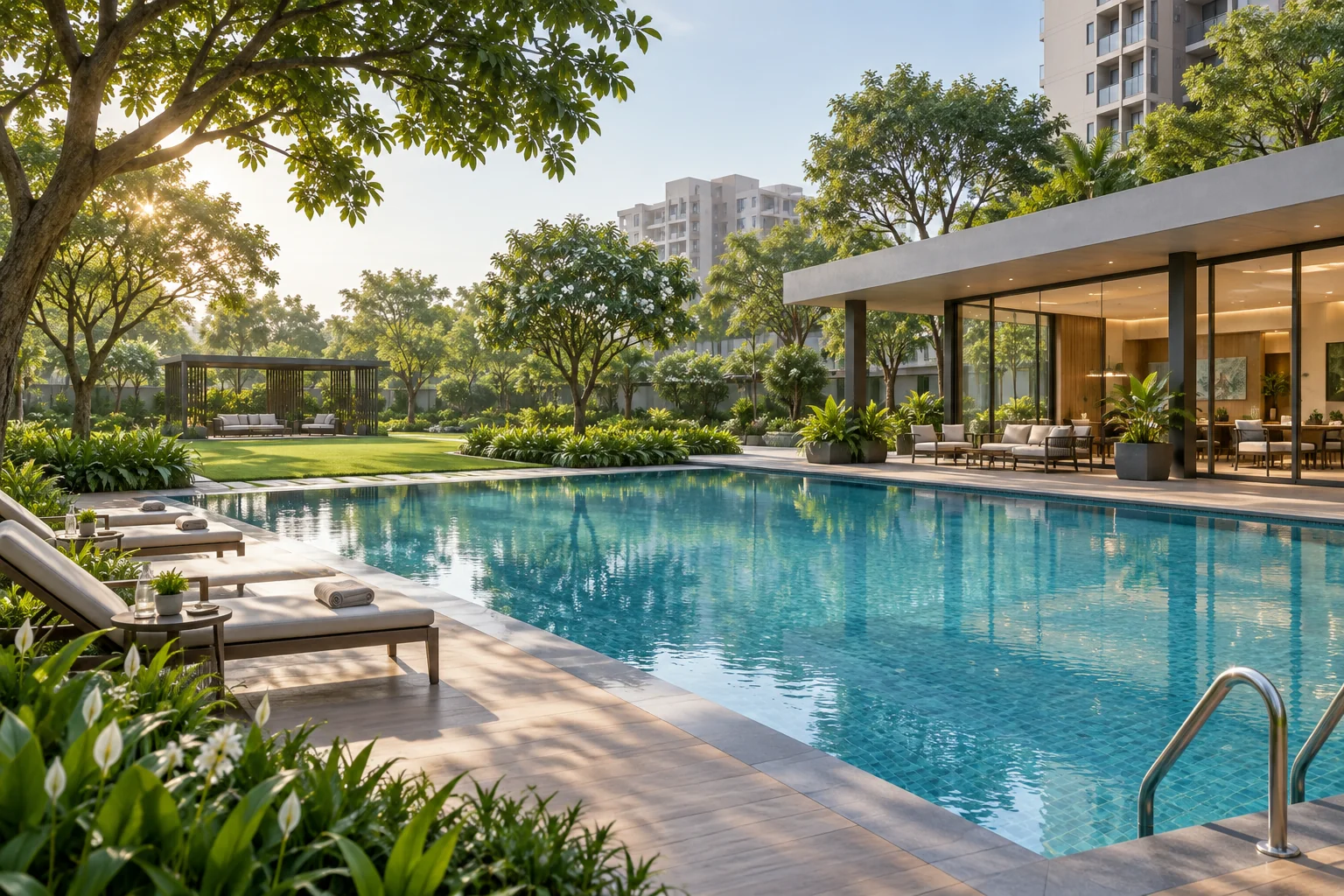 Godrej Parkshire amenities lifestyle illustration