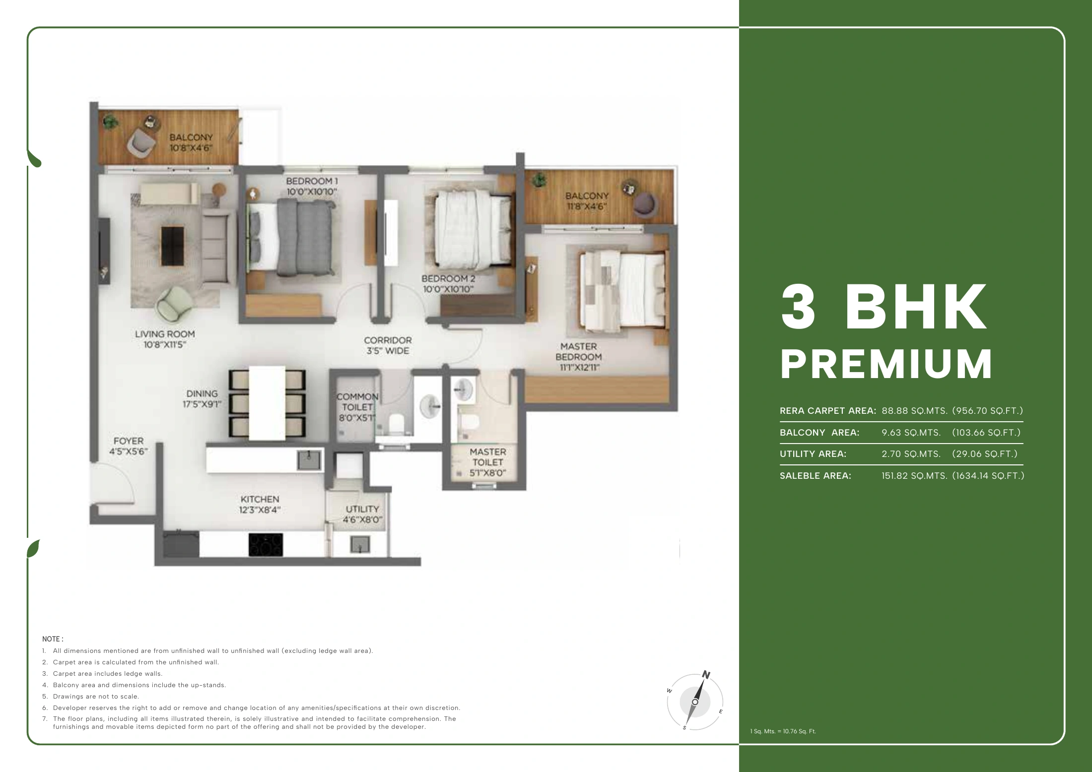 Godrej Parkshire 3 BHK Premium