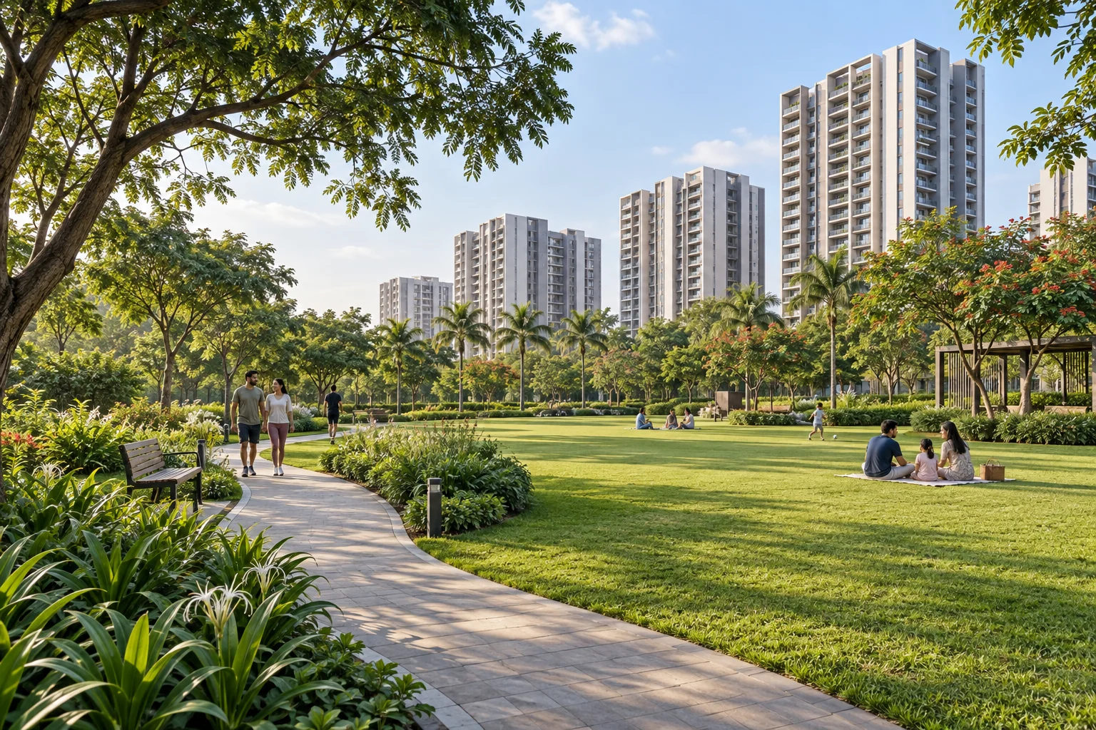 Godrej Parkshire Hoskote apartment lifestyle illustration