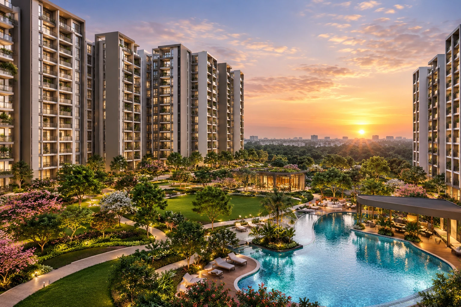 Kalyani Living Tree Bagalur apartments elevation at KIADB Aerospace Park North Bangalore