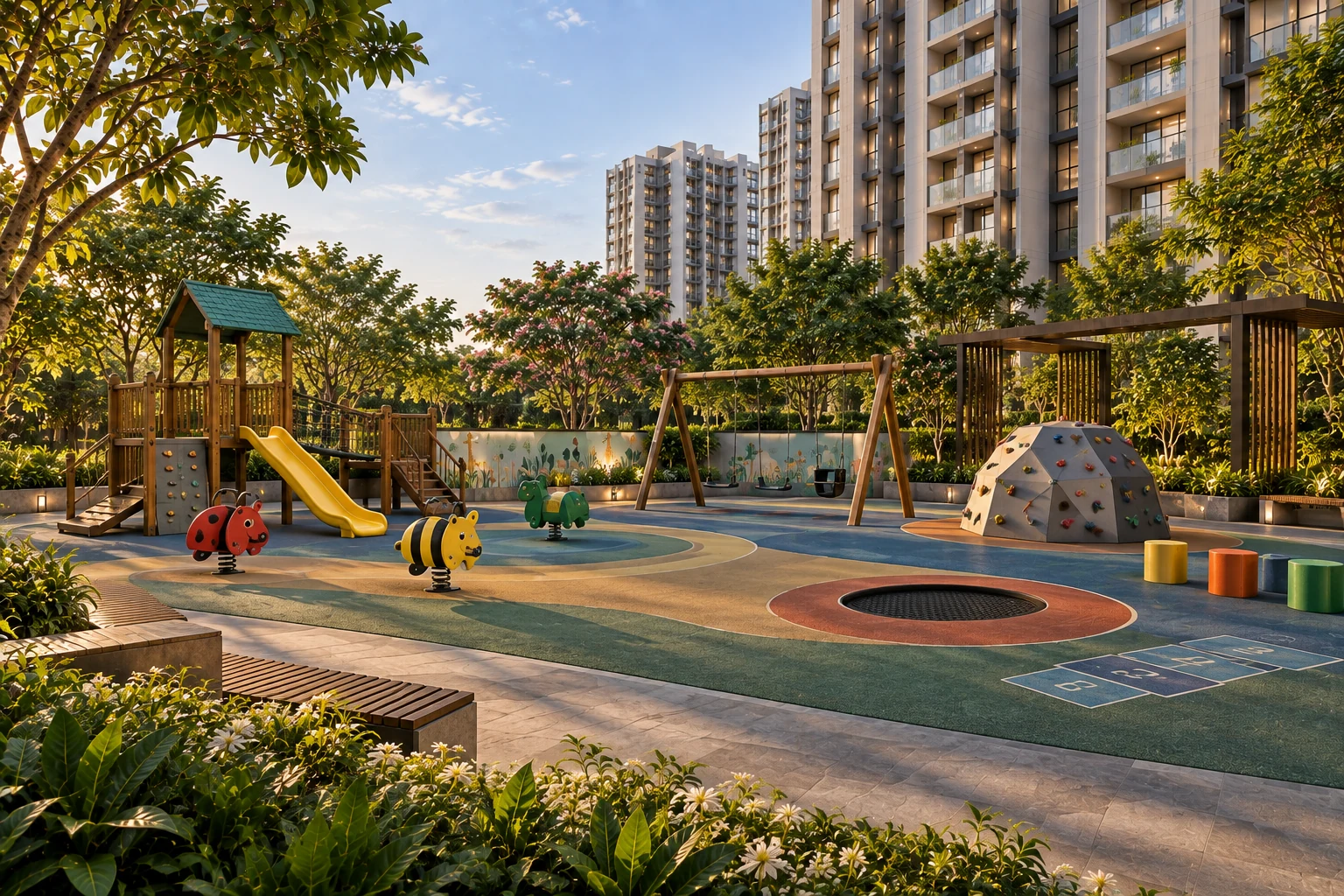 Children's play area at Embassy Riverine
