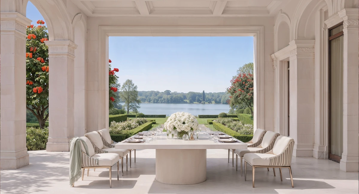 Lodha Beaumont Estate proposed dining pavilion and landscape