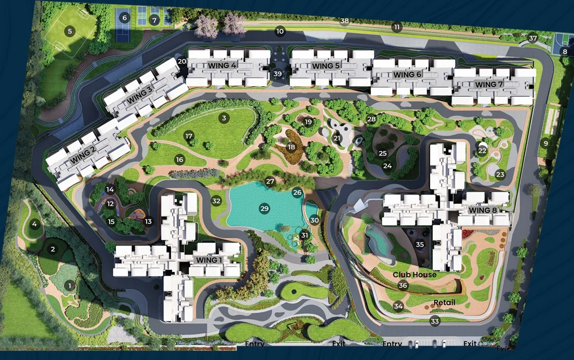 Northern Lights by Puravankara KVN master plan – 8 towers on 24.59 acres, KIADB Aerospace Park