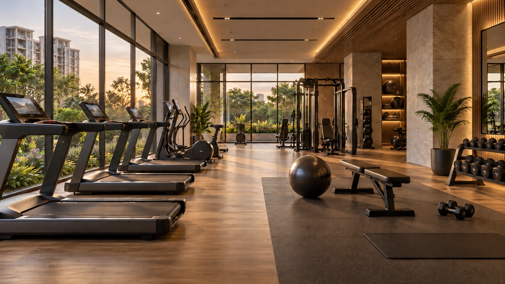 Gymnasium amenity at SOBHA Hennur North Bangalore