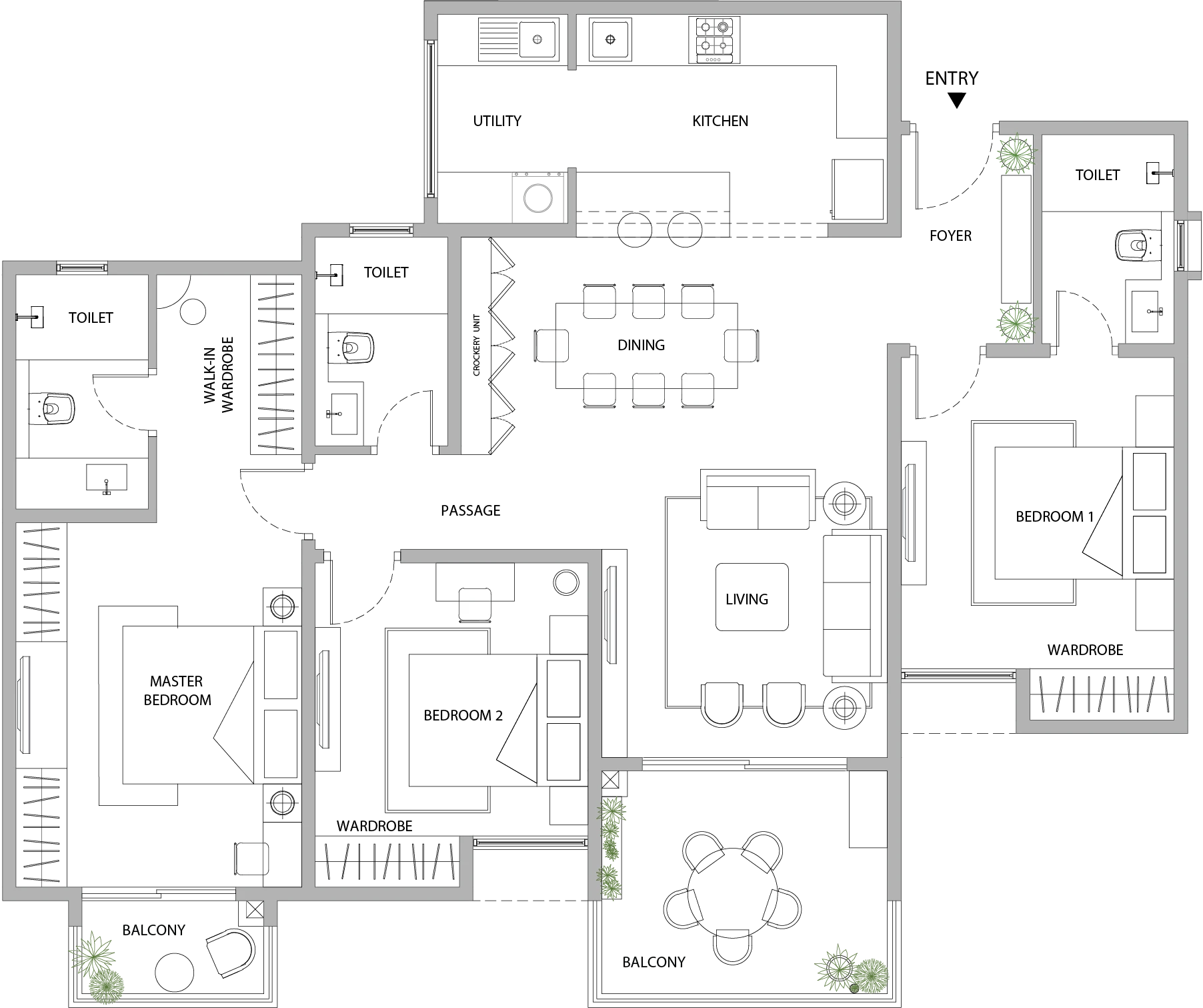 Assetz Sora & Saki published floor plan
