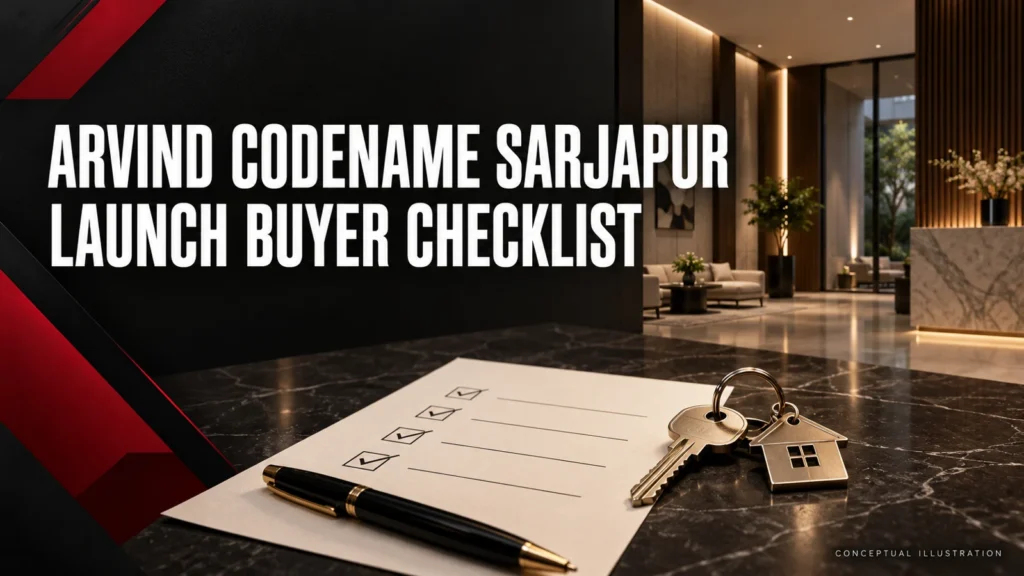 Arvind Codename Sarjapur: Launch Buyer Checklist 2026 — conceptual illustration