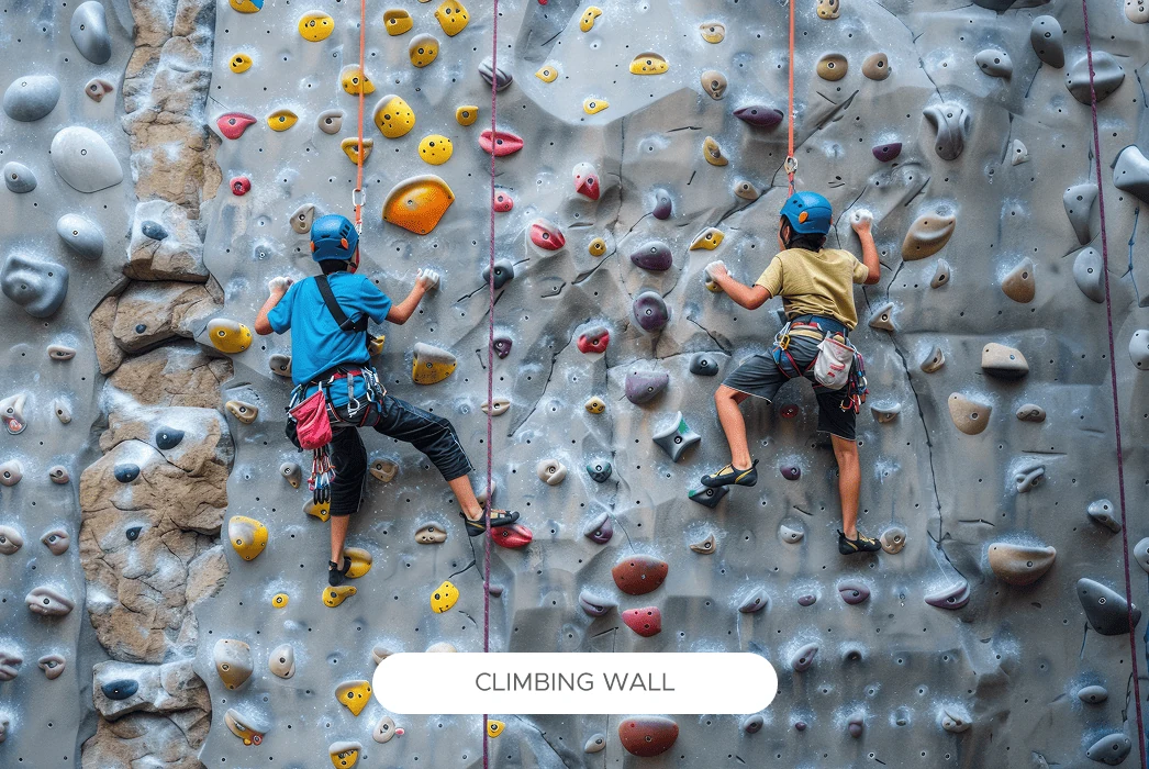 Codename Peaklife climbing wall representative amenity image